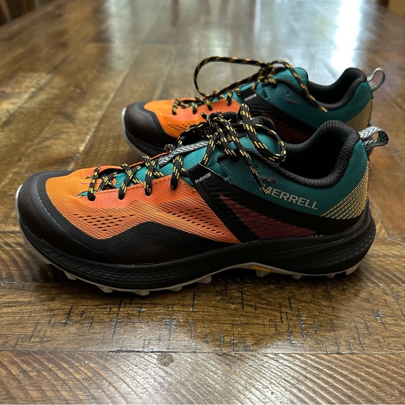 Merrell MQM 3 Trail Running Shoe, Size Women's 7.5, Color Teal/Orange - Picture 4 of 10